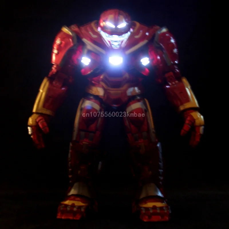 ZD Iron Man Anime Figurine Hulkbuster Figures MK50 MK85 Action Figure 20cm PVC Model With Light Collection Desk Decoration Gifts