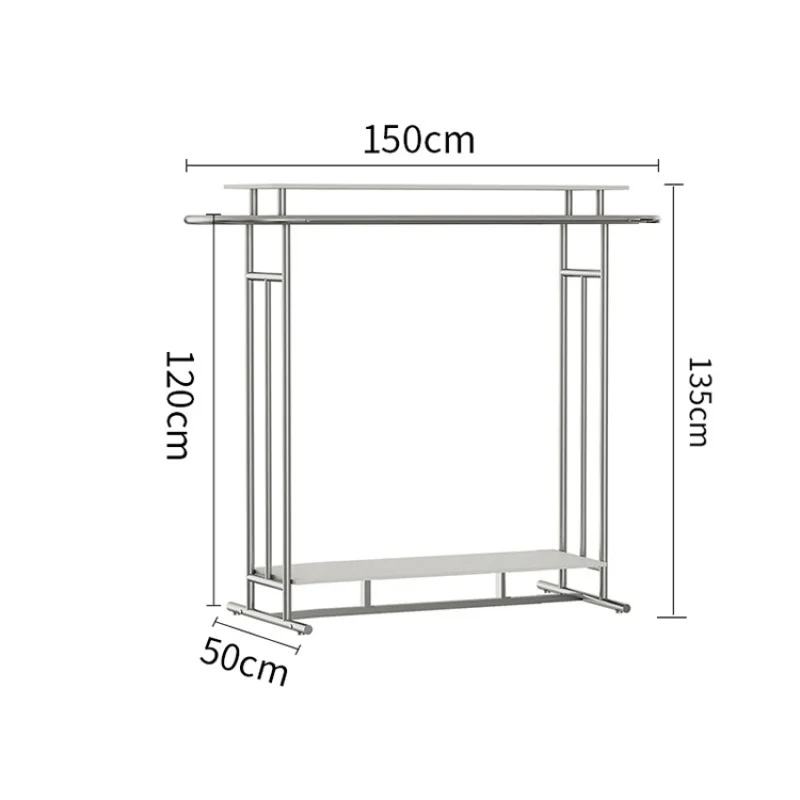 Loja De Roupas Personalizadas Display Rack, loja De Roupas, luz High-End, móveis Boutique
