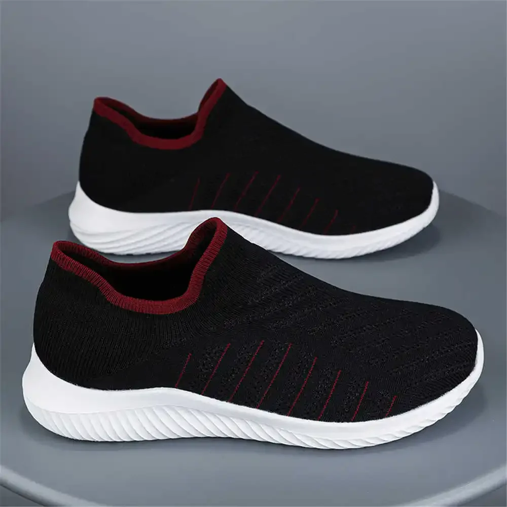 Without Heel Elastic Lace Sneakers For Men Summer Casual Men's Jogging Shoes Brown Flats Sport Loafersy Footwear Beskets