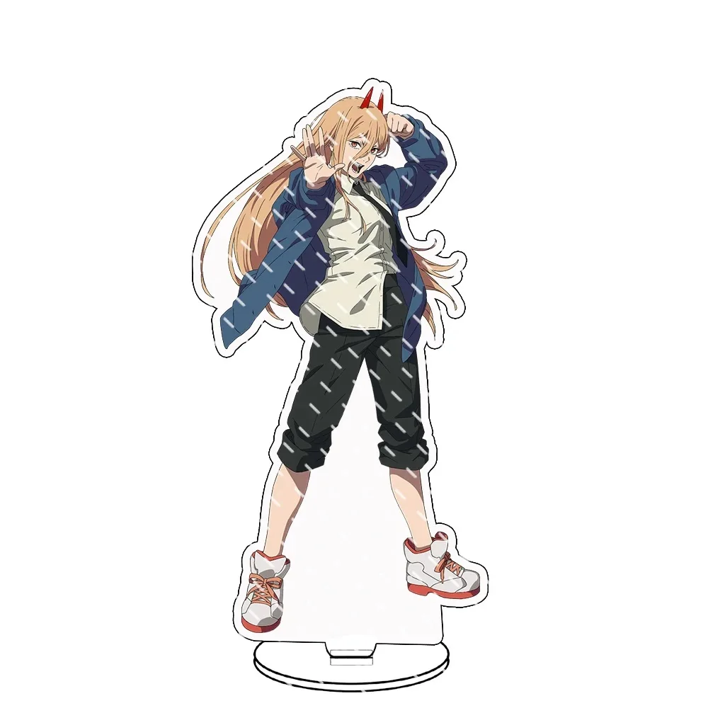 Chainsaw Man Anime Acrylic Stand Pochita Makima Power Cosplay Accessory Cute Collection Bag Pendant Keychain for Fans