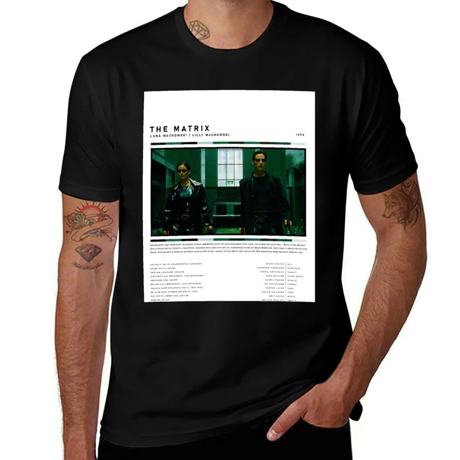 

The Matrix Movie Poster T-Shirt man t shirts graphic g man t shirts for men T-Shirt