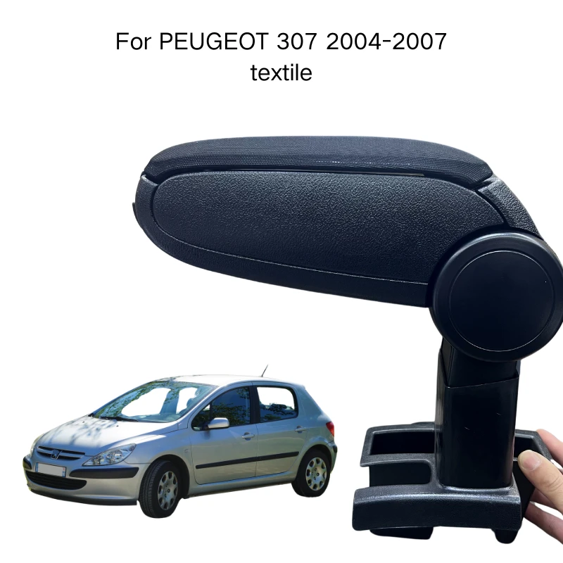 

Armrest For PEUGEOT 307 2004-2007 Textile Custom Fit Center Console Storage Box Vehicle Accessories