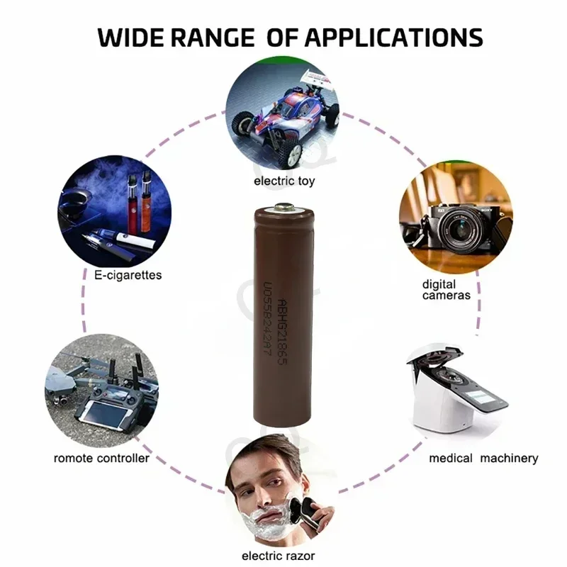 2024NEW Rechargeable Battery Factory  Best-selling 18650 Battery Lithium-ion Tip HG2 3.7V 3000MAH Suitable for Microcomputers