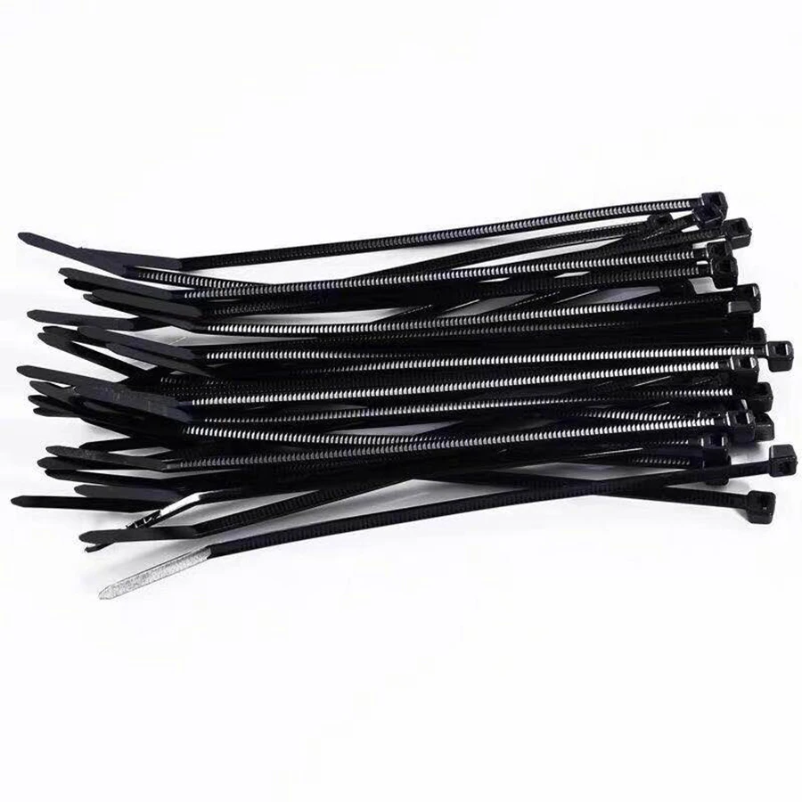 400mm Self-locking Nylon Cable Ties 6inch 250pcs/pack Plastic Zip Tie 18  lbs whiteblack wire binding wrap straps UL Certified