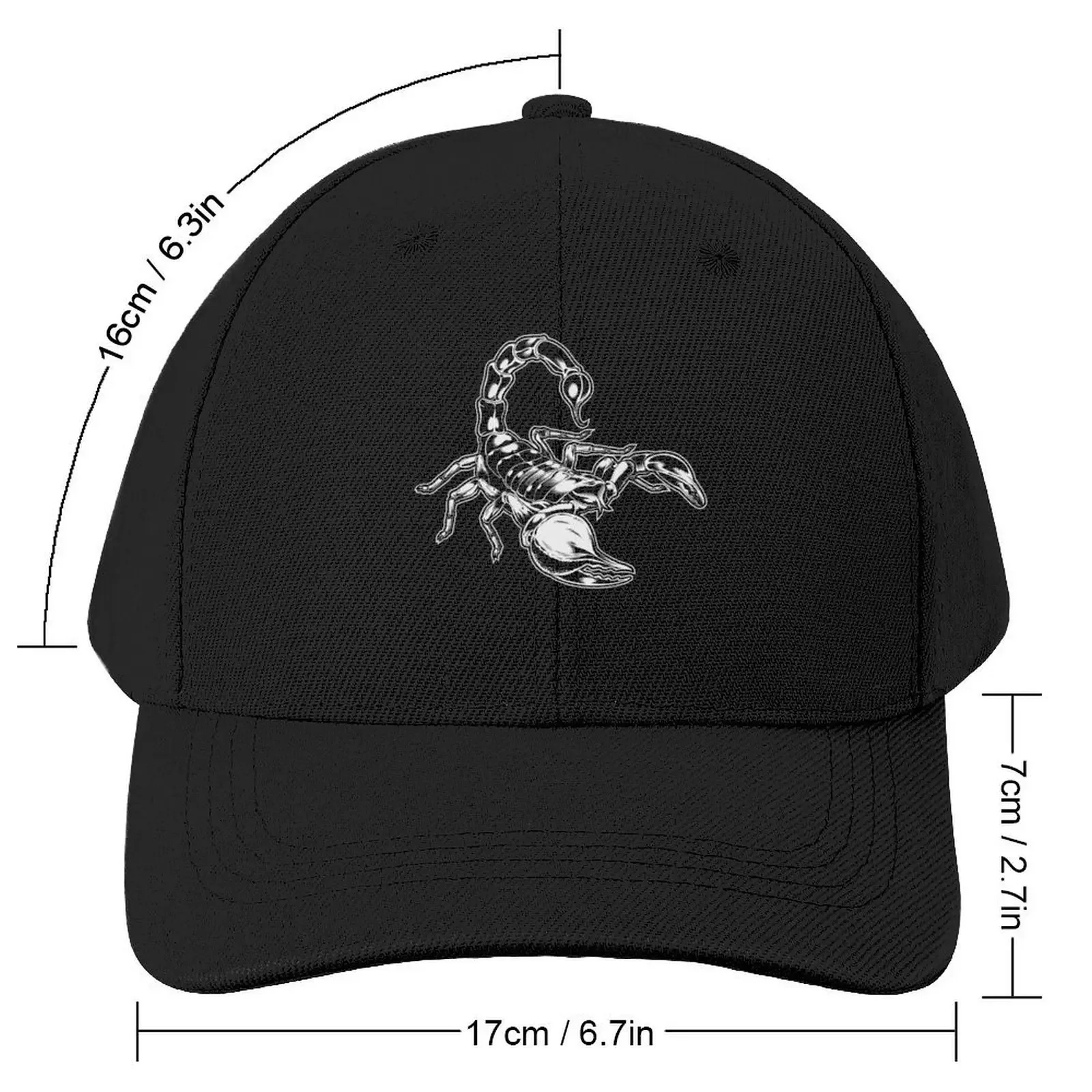 Black Scorpion Insect Baseball Cap sun hat Luxury Brand Golf Fishing cap Women's Hats For The Sun Men's