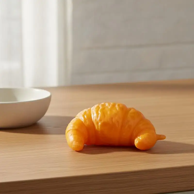 Croissant Stress Relief Fidget Toy ASMR Crunchy  Squeeze Portable for Kids Birthday Party Favors School Reward Prizes