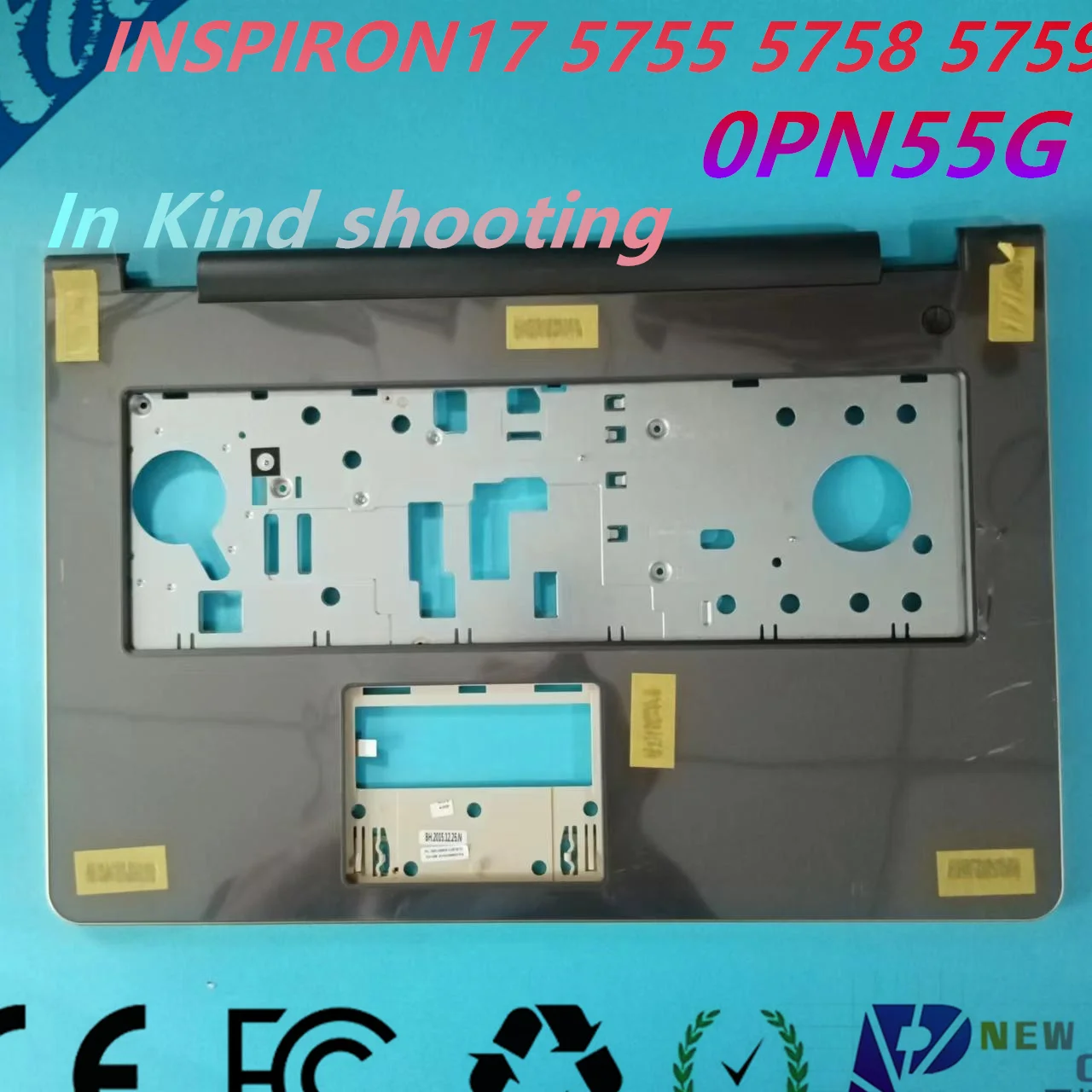 New ORG Laptop palmrest top cover for DELL Inspiron17 5755 5758 5759 Series GOLDEN frame 0PN55G