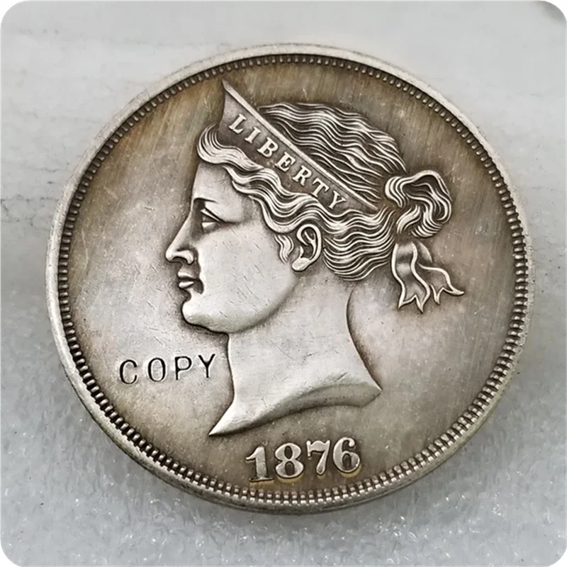 COPY REPLICA 1876 $1 Sailor Head Dollar, Judd-1458, Pollock-1608, Likely Unique COPYChallenge Pocket Coins Christmas Gifts