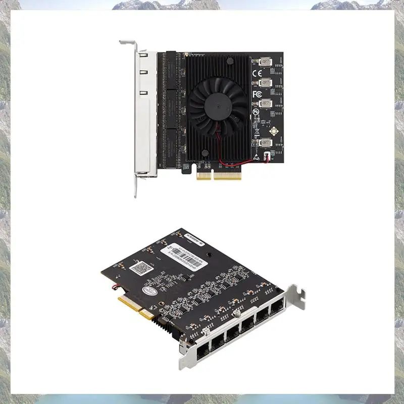 

2023 New-E-Sports NAS Высокоскоростная карта захвата промышленной камеры RTL8125 Pcie на 6-портовый сервер 2,5G Замена сетевой микросхемы
