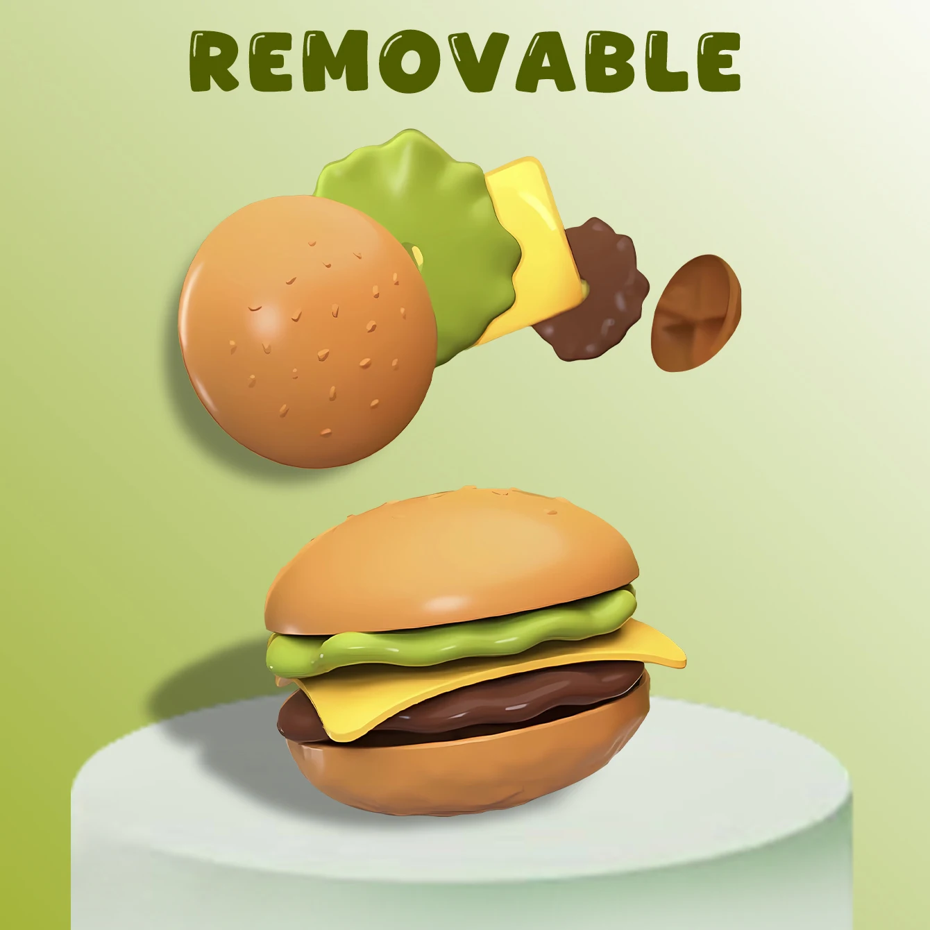 Kinderkeukenspeelset, fantasiespeelgoed voor baby's, mini-eettafel, fastfood-restaurantset voor jongens en meisjes