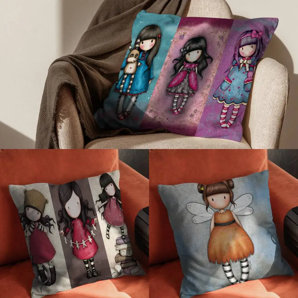 

SantoroS Gorjuss Pillow Case For Car Pillows 60x60 Cushions Luxury Double Sided Cover Home And Decoration Sofa 30x30