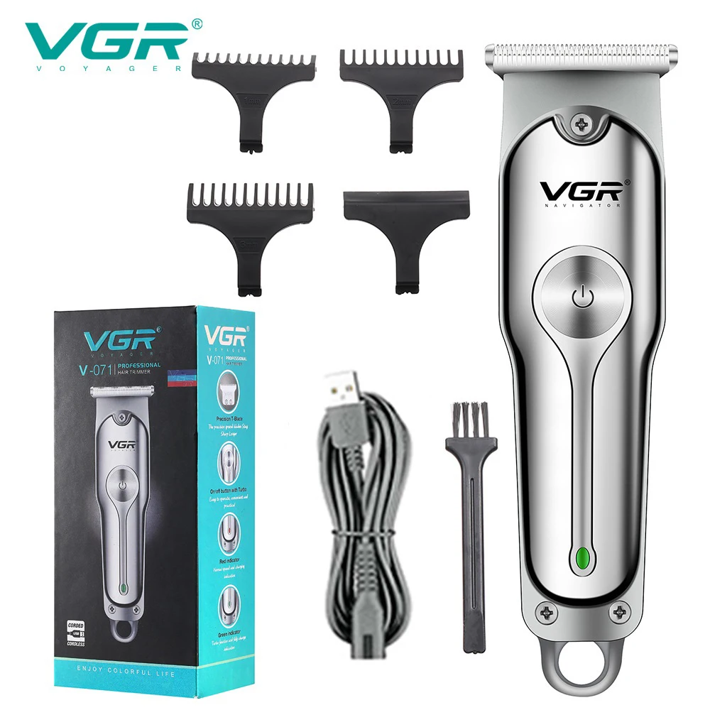 VGR Hair Cutting Machine Electric Hair Clipper Professional Haircut Machine Mini Barber Rechargeable Hair Trimmer for Men V-071