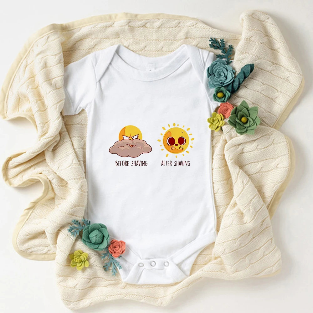 

Funny Design Cartoon Baby Bodysuits Summer Loose Comfy Newborn Boy Girl Clothes O-neck Short Sleeve Toddler Romper Oversize