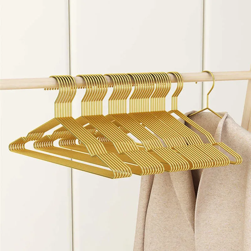 

Anti slip Clothes Hanger Wardrobe Organizer Stainless Steel Organizer Coat Hanger,Bold 3.5mm Drying Rack,High-quality10/20Pcs