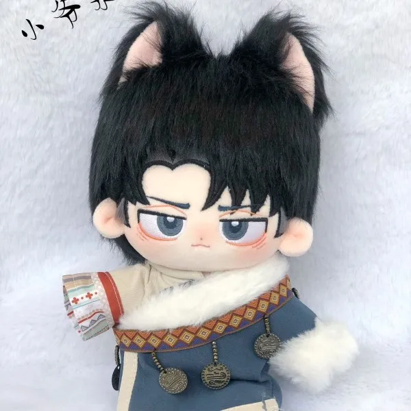 20cm Stuffed Plush Doll COS Anime Attack Armin Eren Levi Mikasa Erwin On Titan Cotton Doll Children Adults Cartoon Toys Gifts