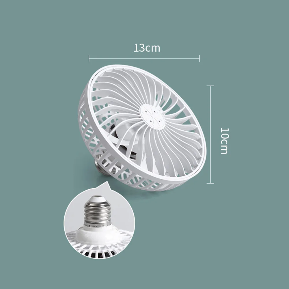 Indoor Ceiling Fan with E27 Thread Socket Electric Fan Featuring Safety Cover and Quiet Operation for Home and Office Use
