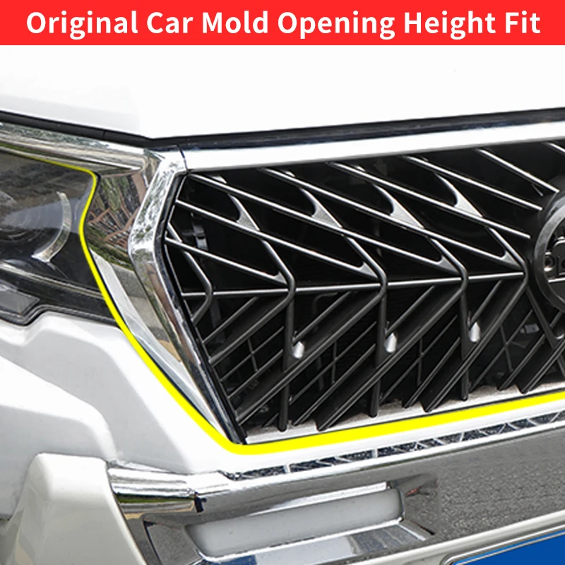 For 2014-2023 Toyota Land Cruiser Prado 150 Lc150 Grille Highlight Strip TRD Front Face Modification Decoration Accessories