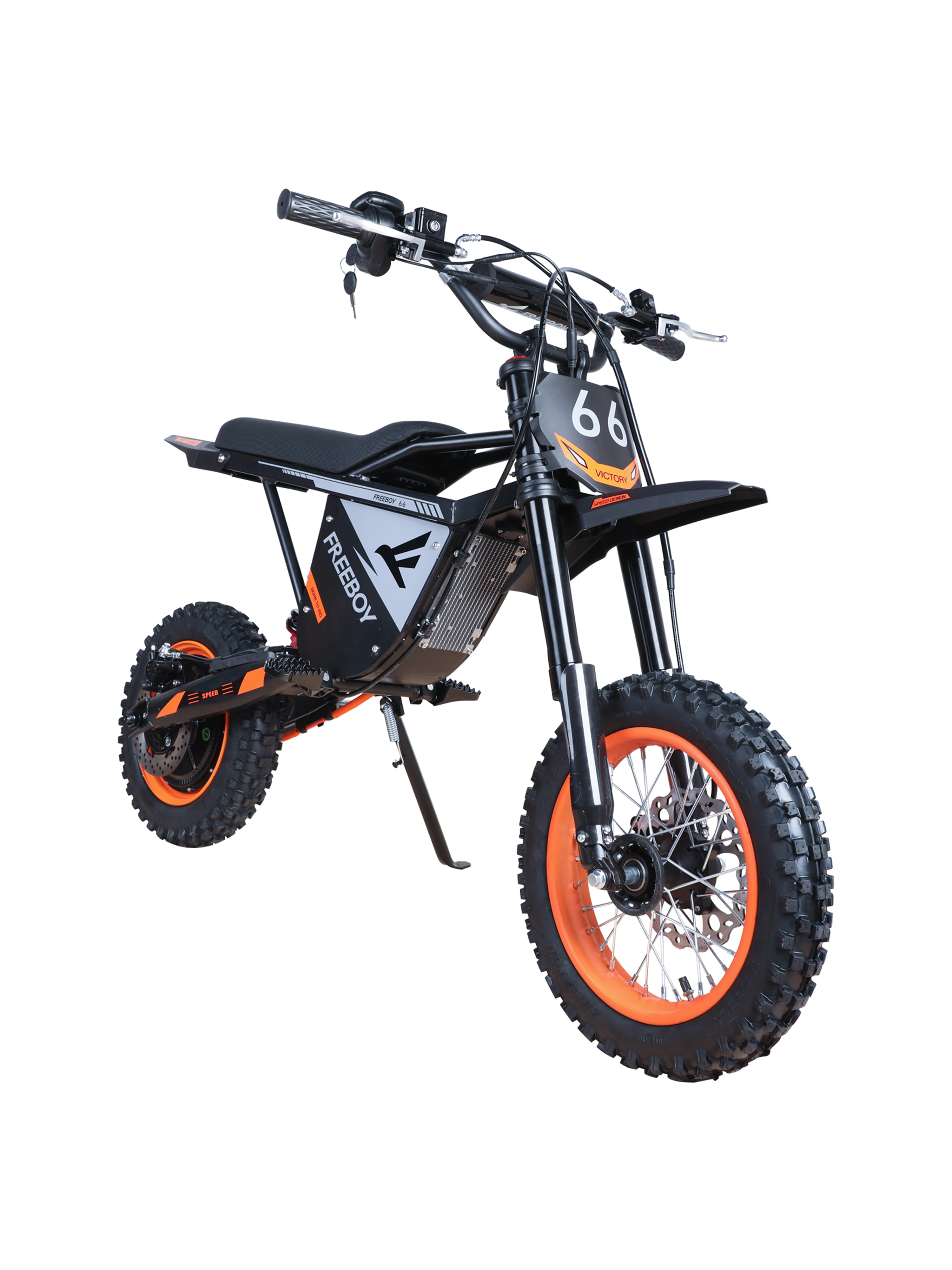 AliExpress NONE FREEBOY Y66 Electric Off-Road Motorcycle 3000W Motor 48V30Ah Battery 50Km Range 55km/h Max Speed High-Carbon Steel Frame 12/10 inch Tires Hydraulic Disc Brake Dirt Bike for Adventure Riding Mountain