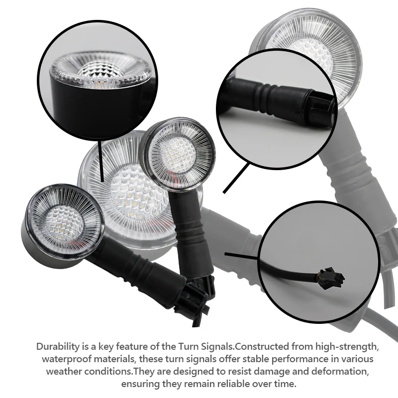 

ONLEEYPP Motorcycle Accessories Turn Signal Lights Rear Brake Tail Light Taillight For Electric Bicycles Scooter Universal Parts