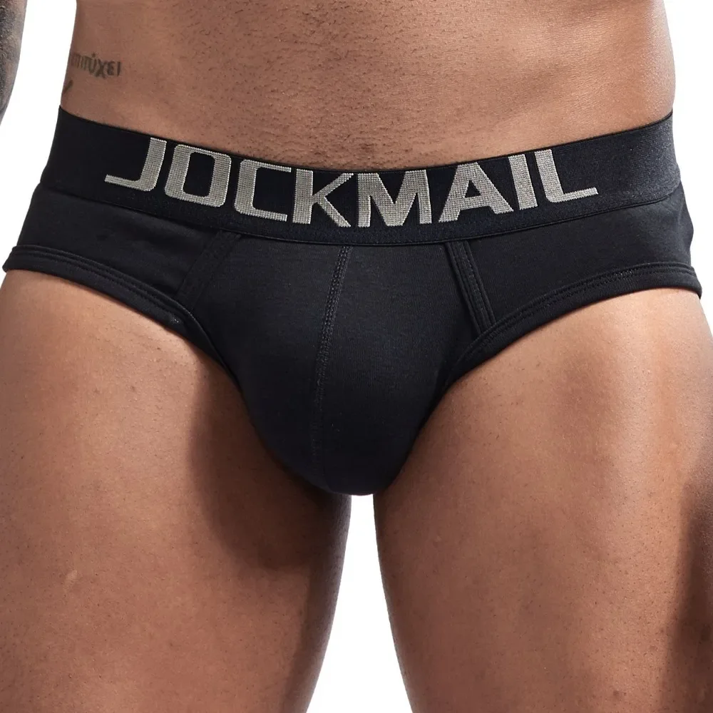 JOCKMAIL Sexy men underwear Low waist breathable Thread cotton mens briefs Shorts cueca gay underwear calzoncillos hombre slip