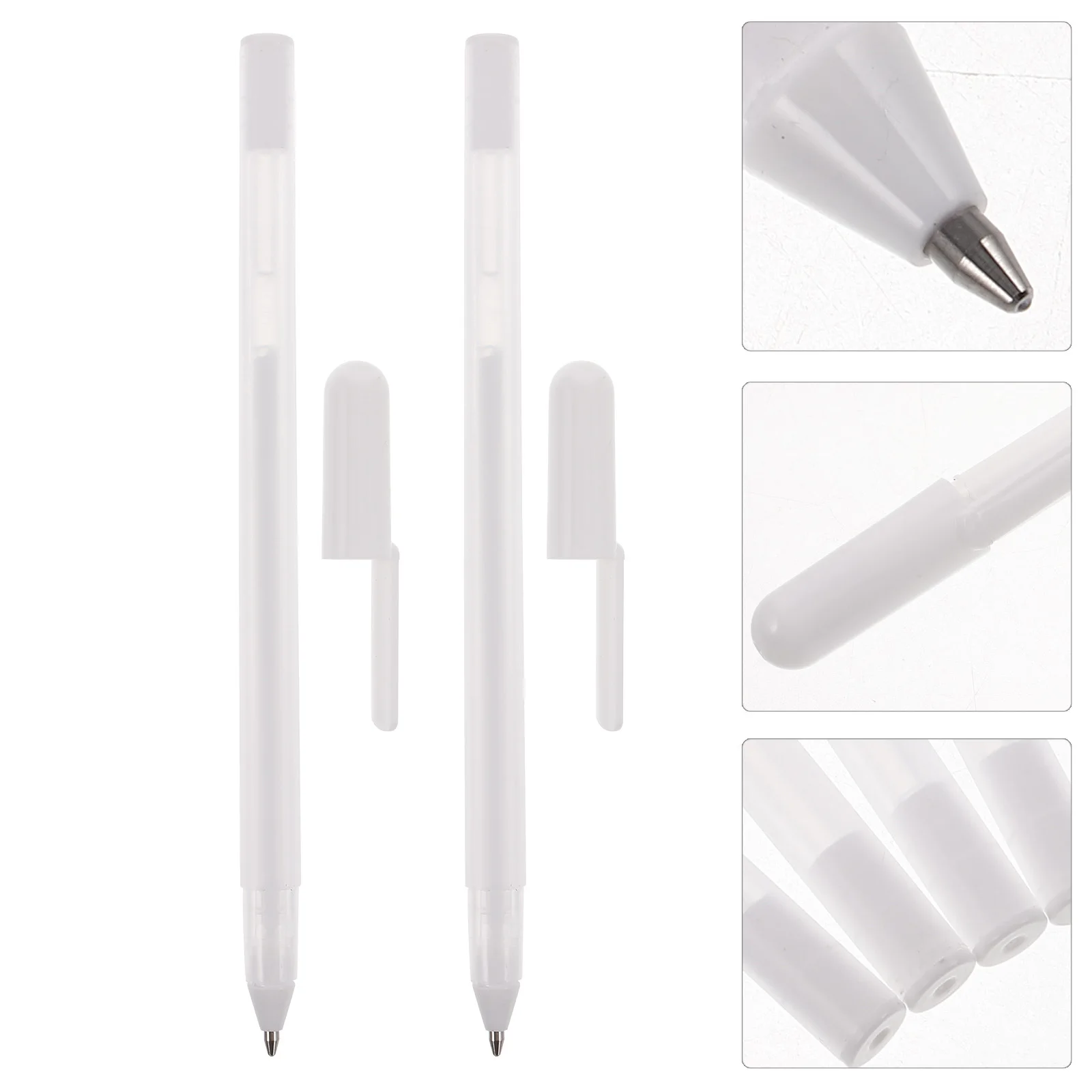 

5Pcs Eyebrow Mapping Pen White Fine Tip Waterproof Skin Marker Pen for Tattoo Makeup Use Piercing Markers