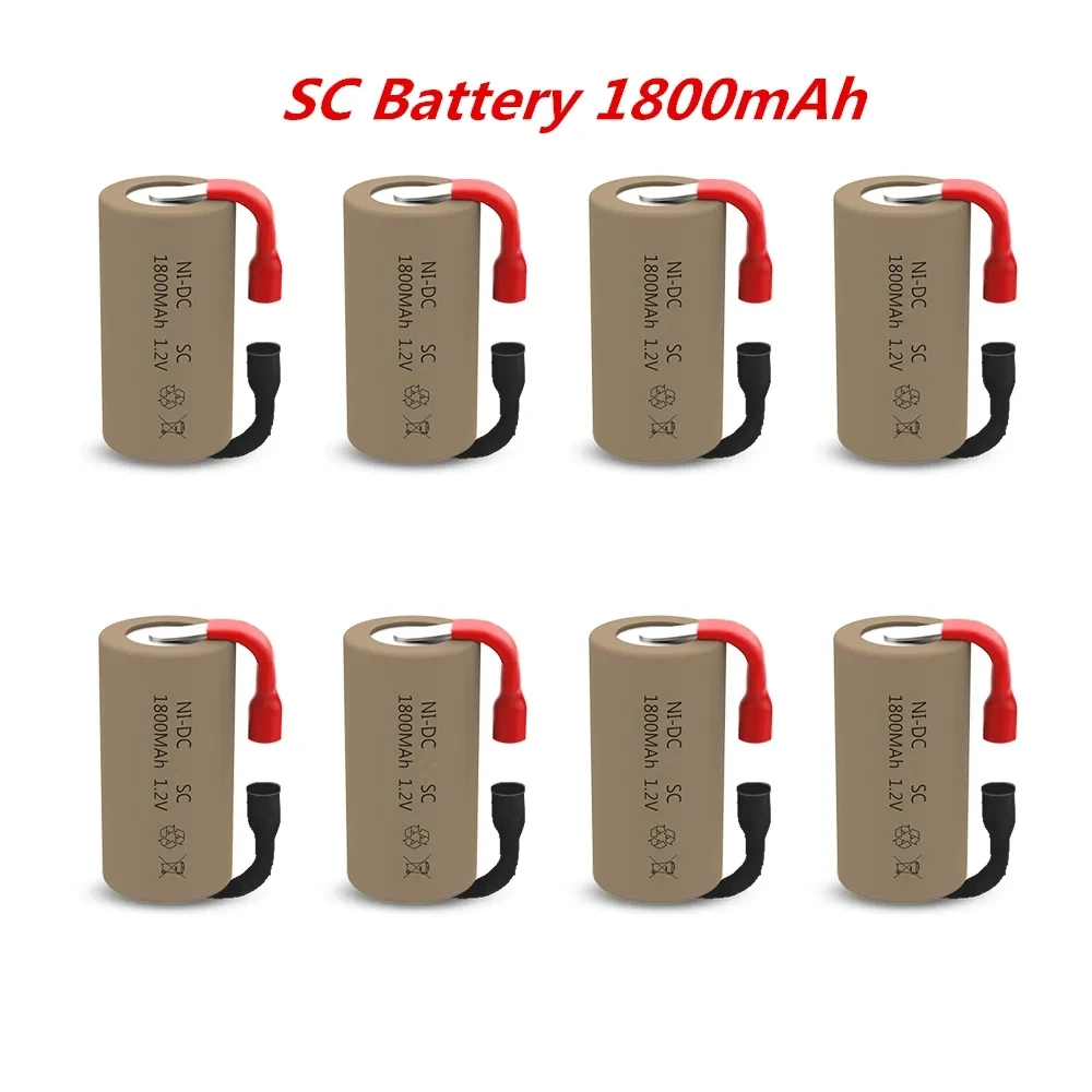 

KaPonsec 8/10/12/15/20PCS SC NI-CD 1.2V 1800mAh Battery SC Rechargeable Battery - For Power Tools.