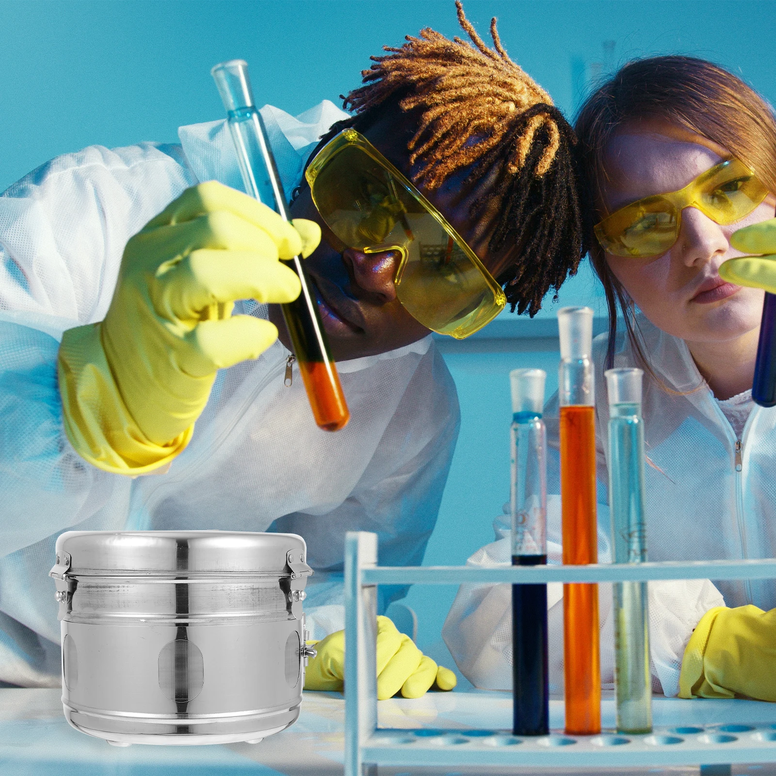 Stainless Steel Cotton Ball Holder Dressing Box Anti-rust Container Dressing Cotton Storage Box Salon Medical Use Storage Can