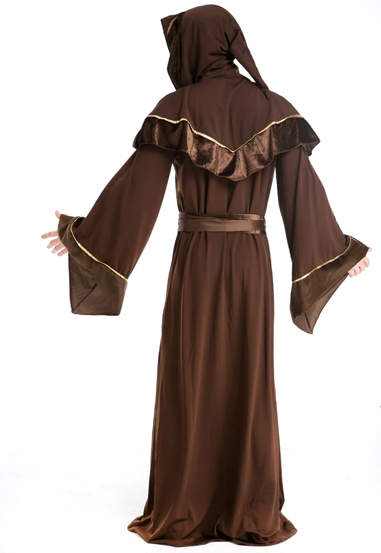 ชุดคอสเพลย์นักบวชชาย ไซส์ใหญ่ สำหรับงานฮาโลวีน บทบาทสมมติ นักบวช ชุดคอสเพลย์นักบวชผู้ชาย