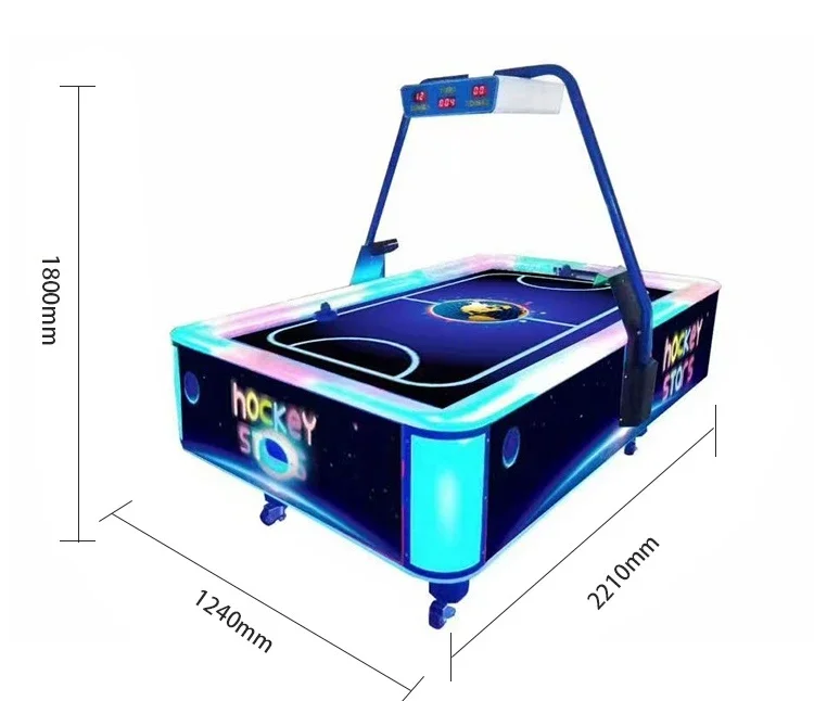 Indoor Air Hockey Table Ticket Exchange Game Console 2 Player Air Hockey Table Machine