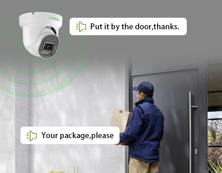 2026 New GX-DFD-M5C 5MP CMOS Sensor Indoor Security Camera Dual Light Blink Alarm Ring Night Vision Network IP SD Built-in Siren view 4