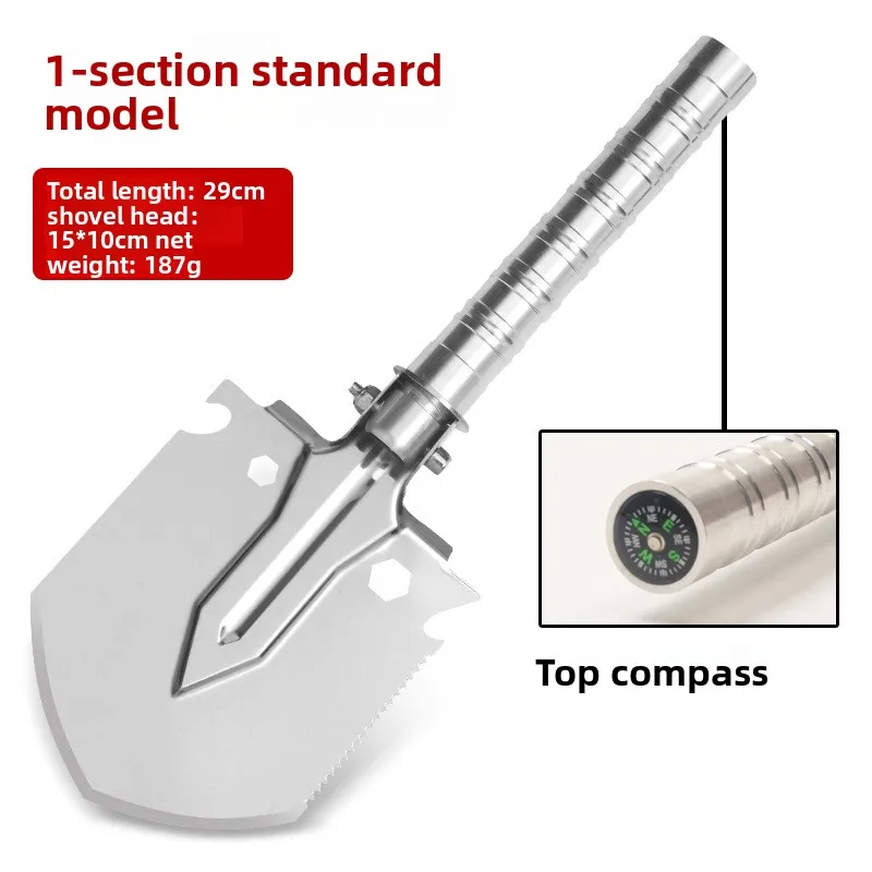 utdoor Multifunctional Folding Shovel Manganese Steel Portable Shovel Engineer Shovels Excavator Camping Survival Supplies