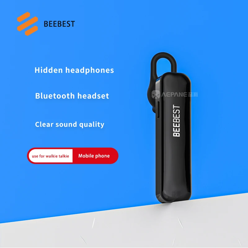 Beebest 5.3 Noise Reduction Long Standby bonus earhook wireless Bluetooth  Headset For Xiaomi Mijia 1S portable walkie talkie