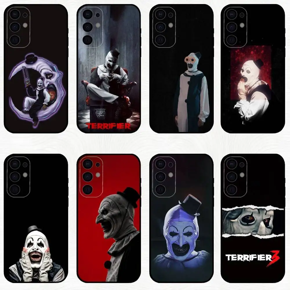

Art the C-Clown T-Terrifiers Phone Case For Samsung S25,S24,S23,S22,S21,S20,Plus,Fe,Lite,Others Black Cover