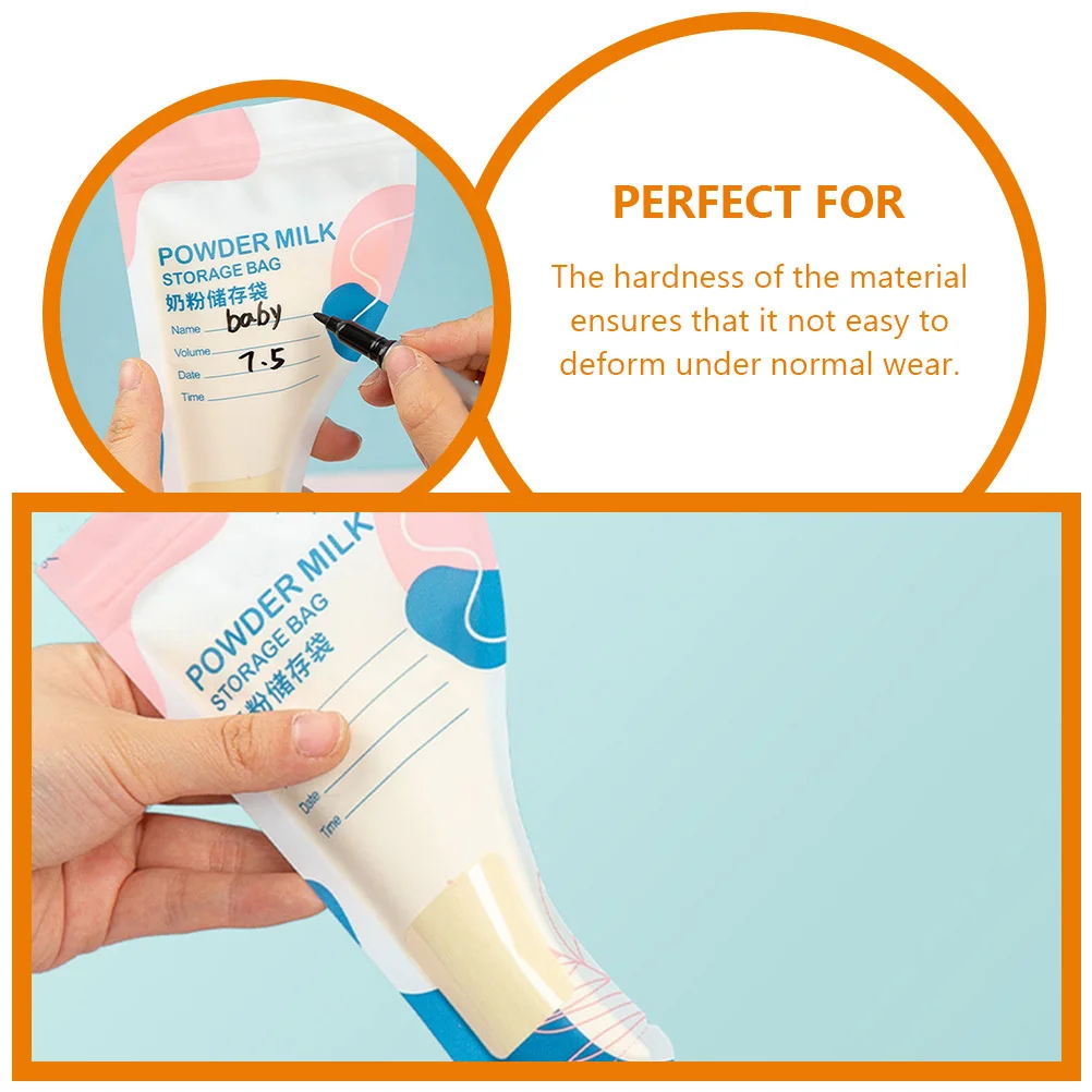 30Pcs Milk Powder Storage Bags Disposable Formula Dispenser Travel Pouches Airtight Portable for Baby Food Breastmilk