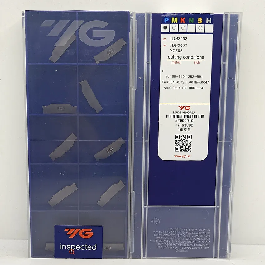 

TDN2002 YG602/TDN3002 YG602/TDN4003 YG602/TDP2002 YG602/TDP3002 YG602/TDP4003 YG602 Original YG CNC Carbide Inserts 10PCS/BOX