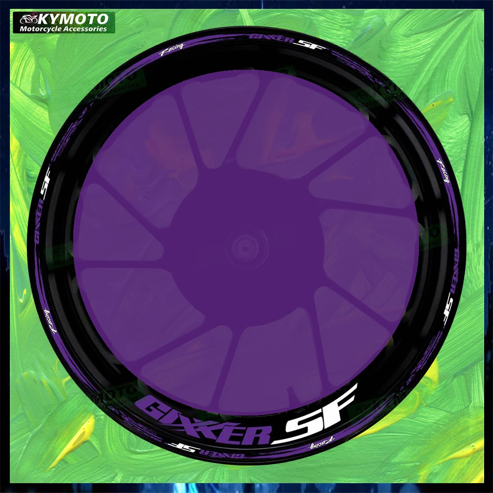 

For GIXXER SF motorcycle accessories 17 inch front and rear wheel stickers modified reflective wheel rim stickers decoration