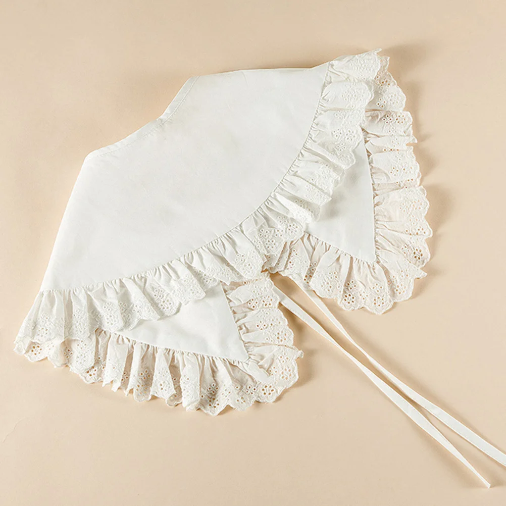 

Lace Embroidered Ladies Fake Collar Detachable Shirt Decoration Elegant Breathable Comfortable Embroidered Lace Collar