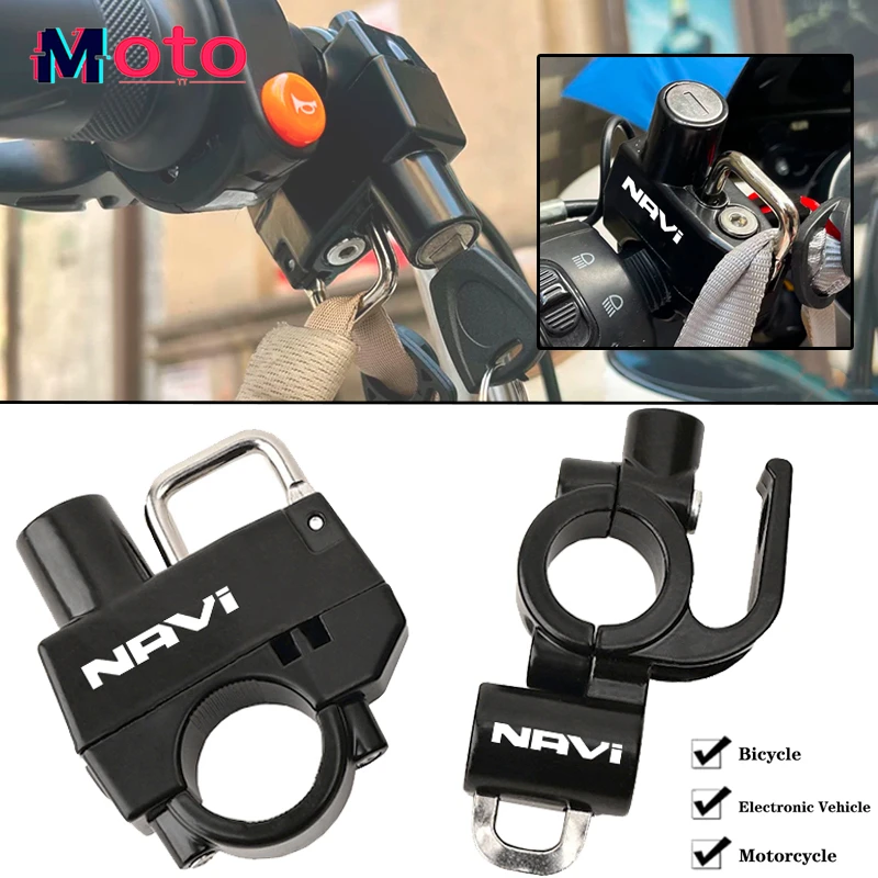 New Fit For HONDA DREAMWING Navi 110 Navi110 2024 2023 Universal  Motorcycle CNC Accessories Helmet Lock Anti-Theft Helmet