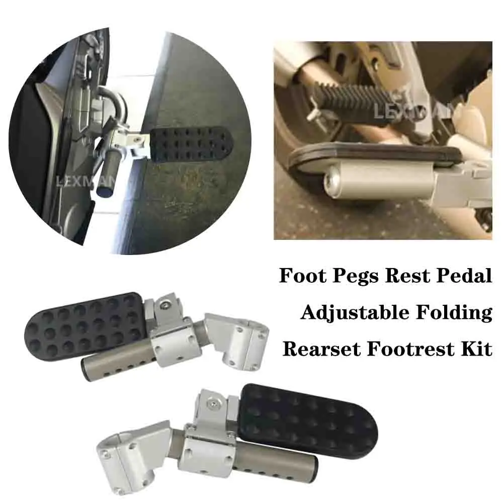 Motorcycle Accessories Foot Pegs Rest Pedal Adjustable Folding Rearset Footrest Kit Set Footpeg For BMW K1600GTL K1600 GT