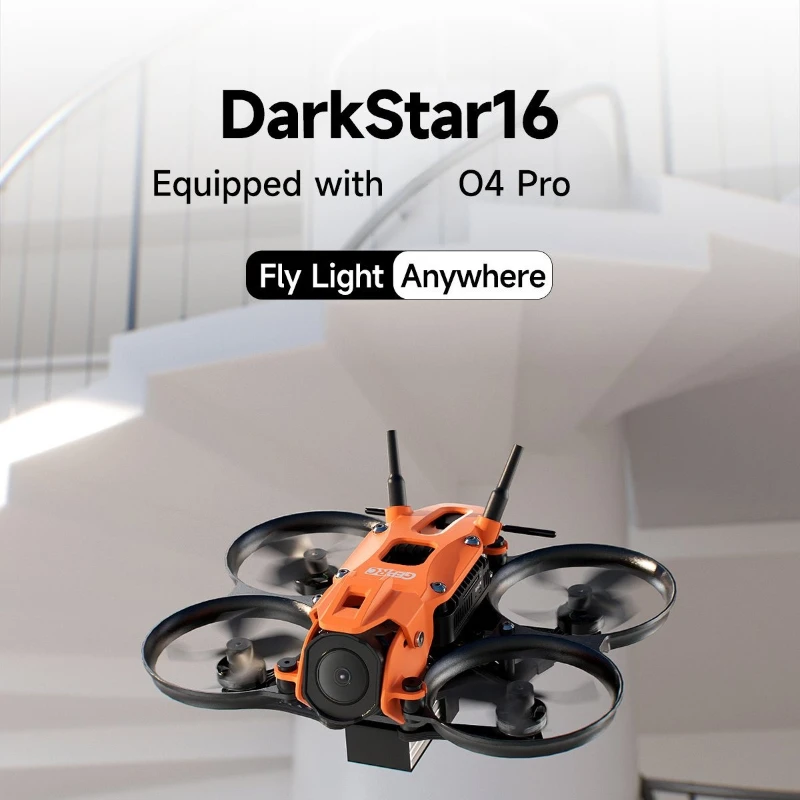 

GEPRC DarkStar16 O4 Pro TinyWhoop FPV Drone Quadcopter - TAKER F411-12A-E O4 Air Unit Pro SPEEDX2 1003 14800KV 2S LiPo
