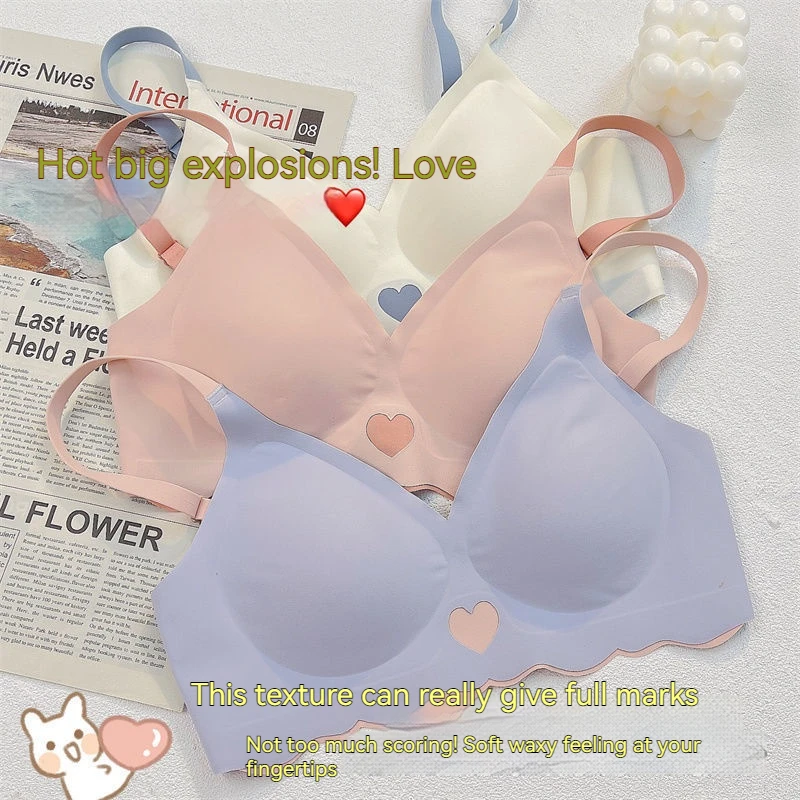 Push Up Bra Seamless Bras for girl Invisible Sexy Lingerie No Steel Ring Soft Support Bra Student underwear