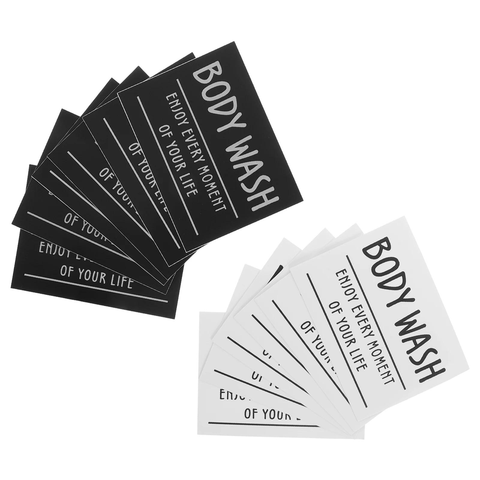 12PCS Bathroom Labels Waterproof Stickers for Soap Lotion Hand Wash Conditioner Glass Bottles Container Tags Folder Labels