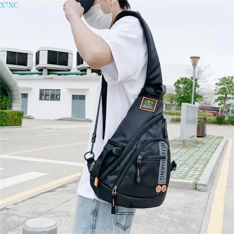 

X7XC 2023 Travel Belt Bag Nylon Crossbody Bag Over The Shoulder Bag for Men Sling Bag