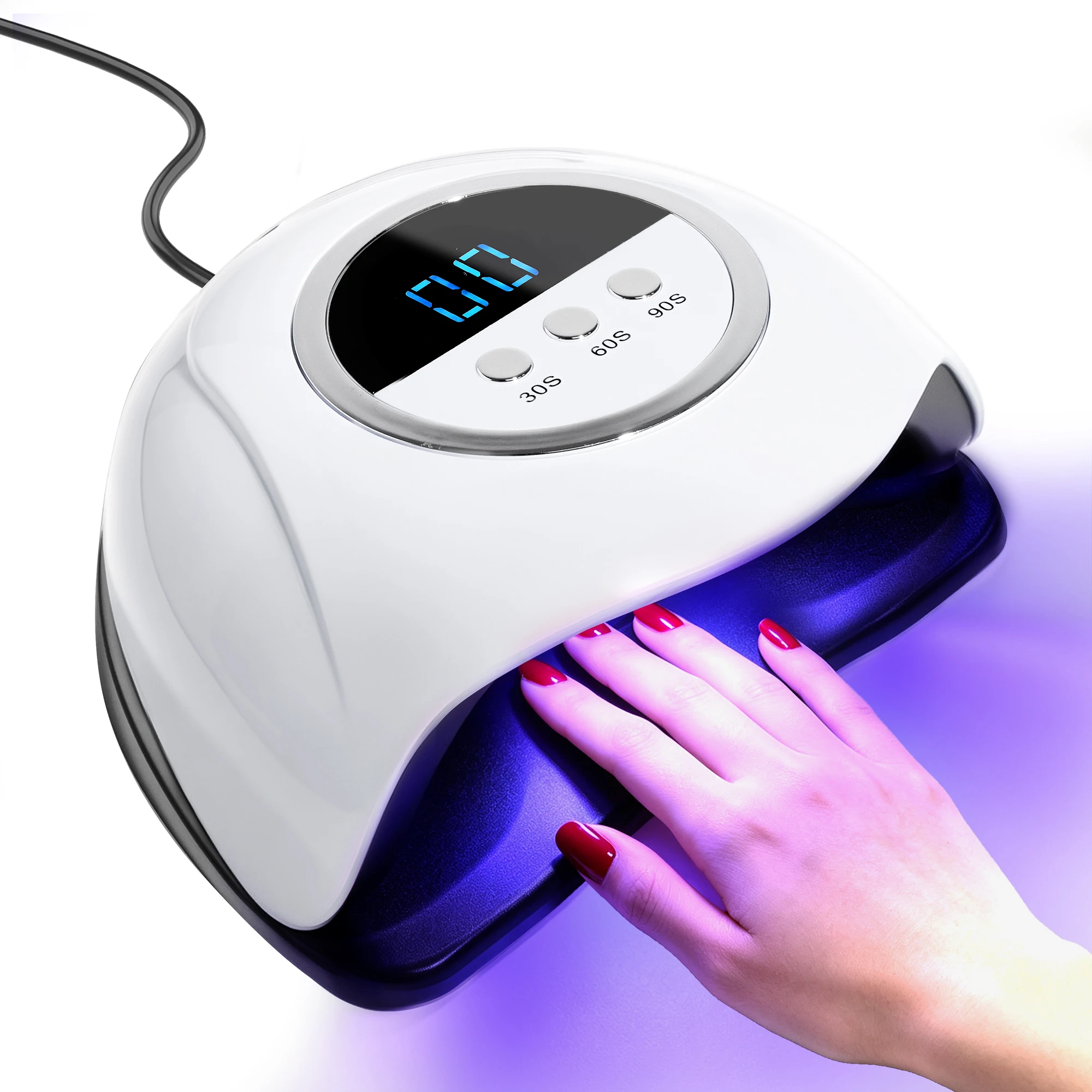 Professional 24LED UV Nail Art Lamp Dryer with Timers and Auto Sensor Curing Lamp Curing Gel Nail Polish Manicure Tool