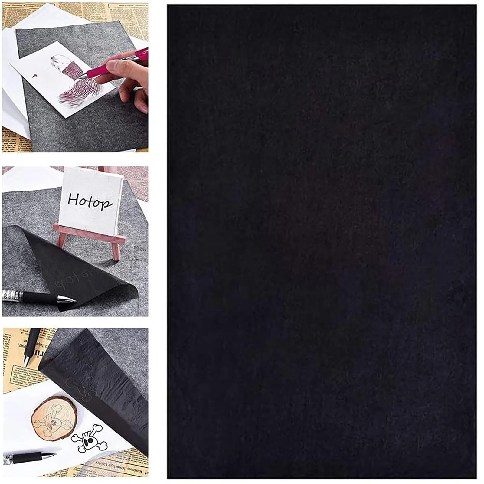 50 Sheets A4 Carbon Paper Paintings Tracing Copy Carbon Paper DIY Transfer Tracing Painting Sheets Black Blue School Tools