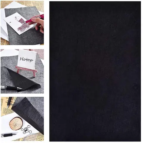 50 Sheets A4 Carbon Paper Paintings Tracing Copy Carbon Paper DIY Transfer Tracing Painting Sheets Black Blue School Tools