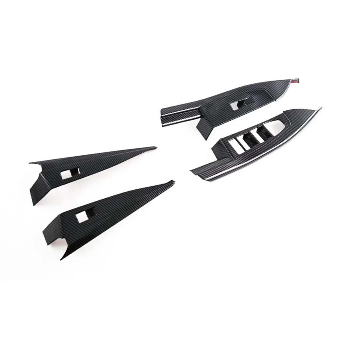 ที่ครอบสวิตช์ยก2024หน้าต่าง G60สำหรับ BMW 5 Series อุปกรณ์ตกแต่งภายใน ABS คาร์บอนไฟเบอร์