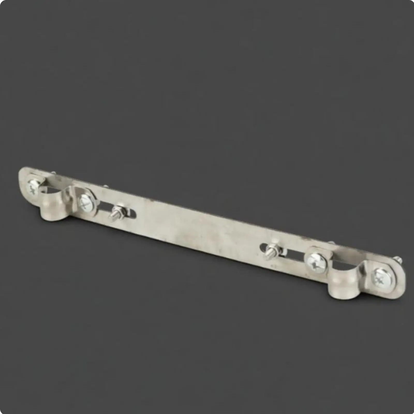 Fence Mounted Mailbox Bracket Stainless Steel Heavy Duty Letterbox Railing Clamp for Round Steel Posts Outdoor Use