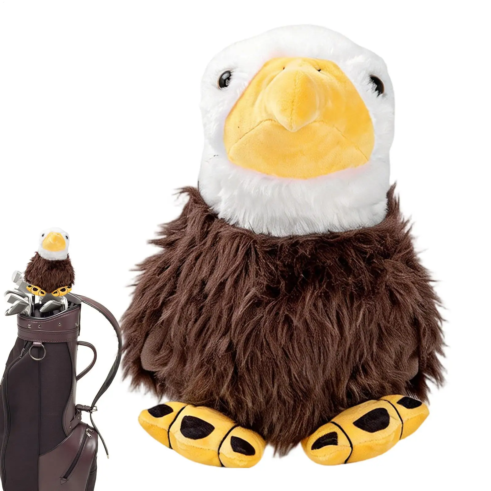 

Чехлы на голову для гольфа, плюшевая защита для животных, корова, головные уборы для водителя гольфа для леса, фарватера, молотка, уличный курс, дальность действия