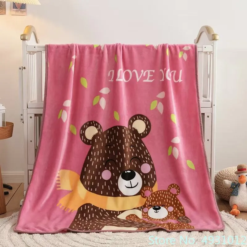 Hot Sale Anime Bears Collection Rabbit Blanket Throw for Child Baby Boys Pets on Bed Sofa Crib Plane 100x140cm Christmas Gift